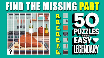 Can You Find the Missing Piece? 🔍 Easy to Legendary Puzzle Challenge | EP:92