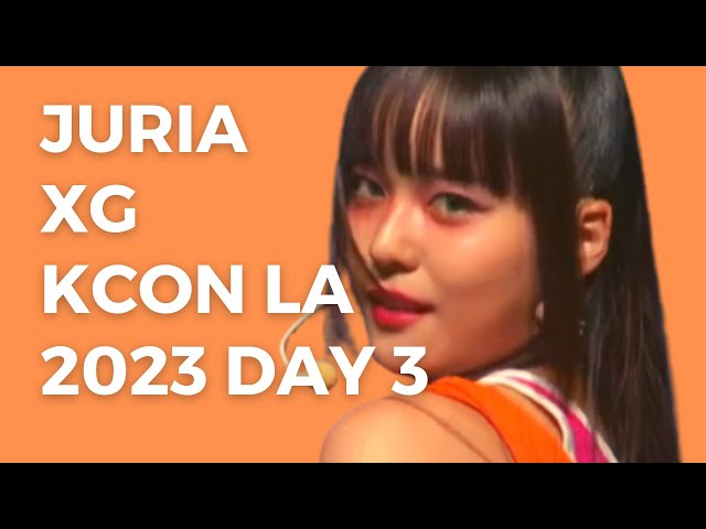 XG JURIA Kcon la 2023 Day 3 Parts Shooting Star, Left Right and ...