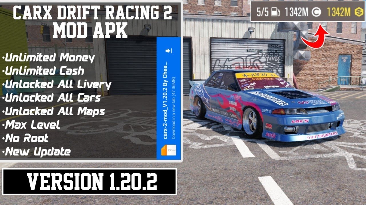 CarX Drift Racing 2 MOD MENU APK Terbaru 2022 v1.20.2 