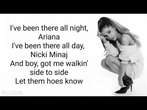 Ariana Grande Ft Nicki Minaj Side To Side Lyrics Youtube