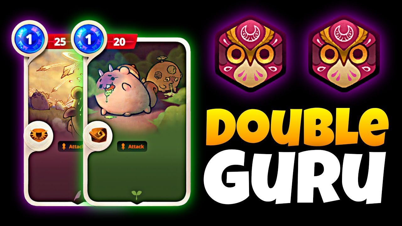 DOUBLE ENERGY GURU BUILD WITH POISON AND HEALING REDUCTION! - AXIE ORIGIN
