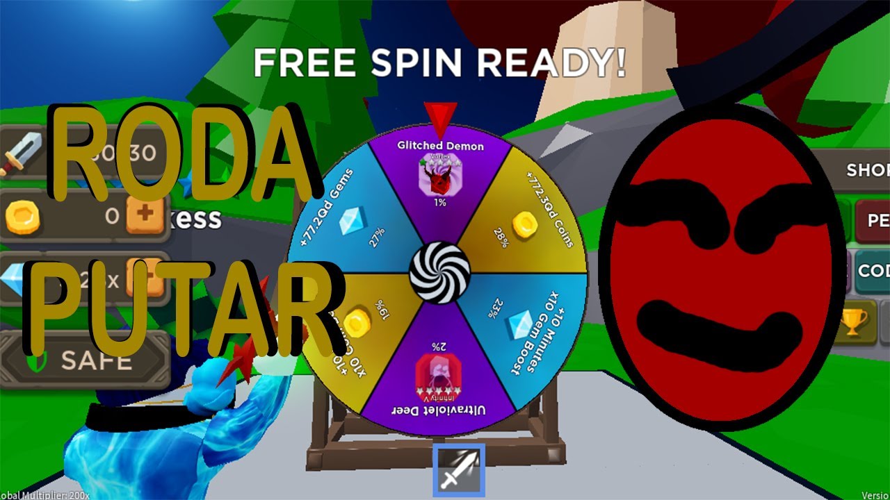 SPIN UPDATE! Blade Throwing Simulator INDONESIA ROBLOX YouTube