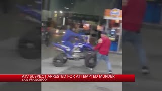 Suspect on ATV who hit SFPD officer arrested for attempted murder