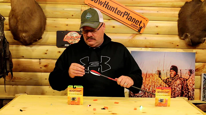 CLEAN SHOT NOCK OUT CROSSBOW LIGHTED NOCK