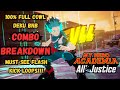 Full Cowl 100% Deku BNB Combo Breakdown Guide MHA All'sJustice