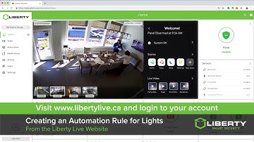Automatically turn off or on lights with your Liberty Smart Home