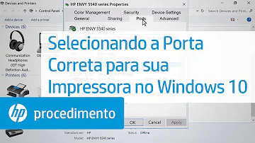 Como mudar a porta de rede da impressora?
