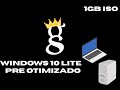 MELHOR WINDOWS 10 LITE PARA PC MUITO FRACO - MENOS DE 700MB DE CONSUMO DE CPU,RAM E HD/SSD - GGOS