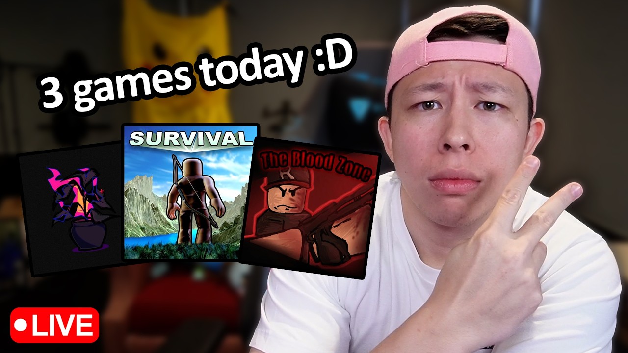 3 ROBLOX GAMES TODAY (survival game, bad things, blood zone)