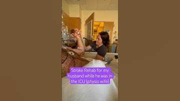 I took over Logan’s #rehab early in the ICU after his #stroke That’s what you do as a #physio wife