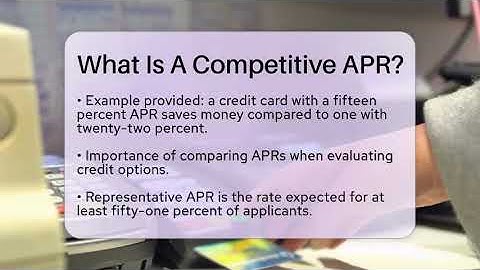 What Is A Competitive APR? - CreditGuide360.com