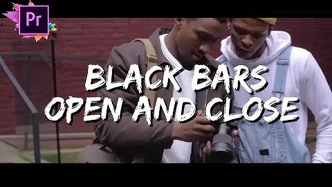 Cinematic black bars open and close Transition Effect - premiere pro Tutorial