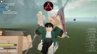 Roblox Attack On Titan Last Breath New Completed Female Titan Mission Youtube - attack on titan last breath roblox