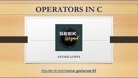 Operators part 3 #C#basics#geekwizard#bitwiseoperators#specialoperators#conditionaloperators