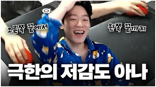 마우스 패드 양쪽 끝을 휘젓고 다니는 미친 초저감도 아나 플레이