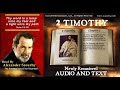 55  book of 2 timothy  read by  alexander scourby  audio  text  free on youtube  god is love