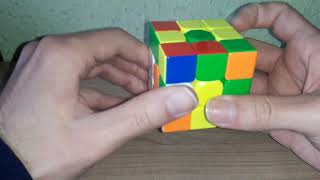 3x3 Rubik's Cube solve - F2L Method - Sub 1min (#1)
