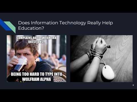 Group 28 Debate Video: Information Technology is Worsening Education