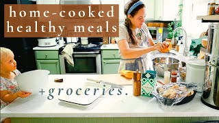 Weekly Grocery Haul + Scratch Cooking for a Large Family | COOK WITH ME