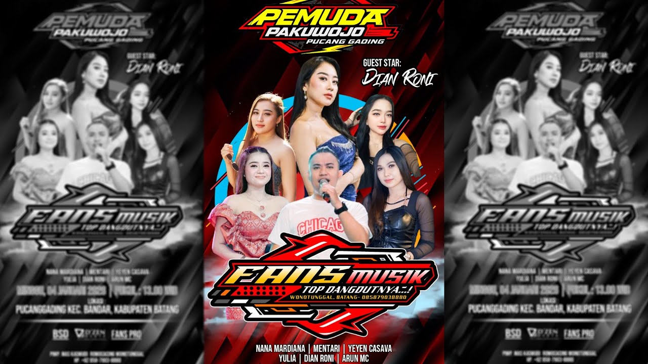 LIVE : FANS MUSIK " TOPNYA DANGDUT " GEBYAR HAPPY NEW YEAR 2026 BARENG PEMUDA PAKUWOJO PUCANG GADING