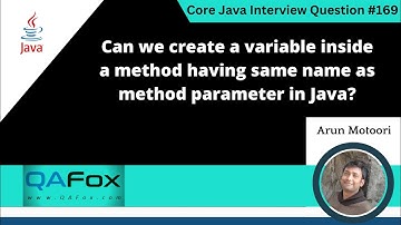 Create local variable having same name as method parameter(Core Java Interview Question #169)