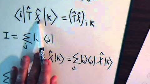 Topics In Quantum Mechanics Video #2A: Operator/Matrix Representation & Muliplication - Conclusion