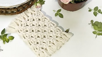 Porta Copo de Macramê com Fer Campelo