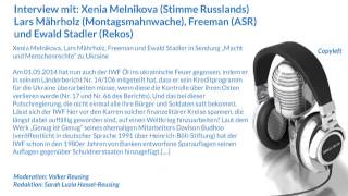 Interview mit: Xenia Melnikova, Lars Mährholz, Freeman und Ewald Stadler