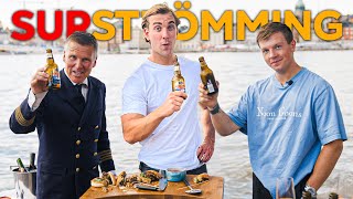 Kaptenen bjuder mig och Joppe på SURSTRÖMMING