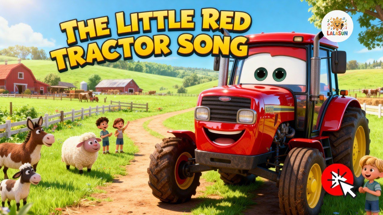 The Little Red Tractor Song Fun Farm Song For Kids LalaSun Kids the-little-red-tractor-song-fun-farm-song-for-kids-lalasun-kids