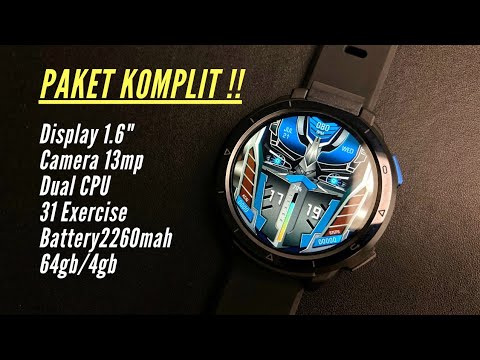 SMARTWATCH ANDROID 10.7 CAMERA 13MP,  DOBEL BATTERY, DUAL CPU - KOSPET OPTIMUS 2 PREVIEW AND TEST