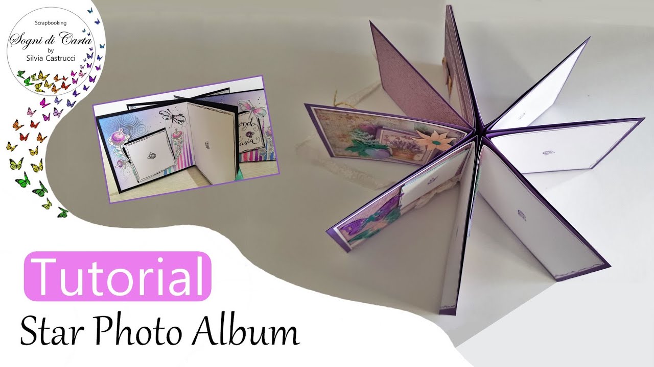 TUTORIAL - Album a Stella - Star Photoalbum | DIY | Scrapbooking