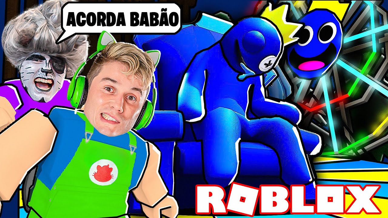 INVADIMOS O PARQUE DO AZUL BABÃO NO ROBLOX!! (Rainbow Friends 2) 