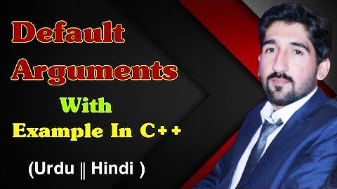 Function with Default Arguments in C++ | Default Argument in C++ (Urdu -Hindi)C++ by Muhammad Hashmi