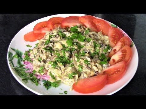 Как вкусно приготовить  вешенки в сметане. Грибы вешенки рецепт.