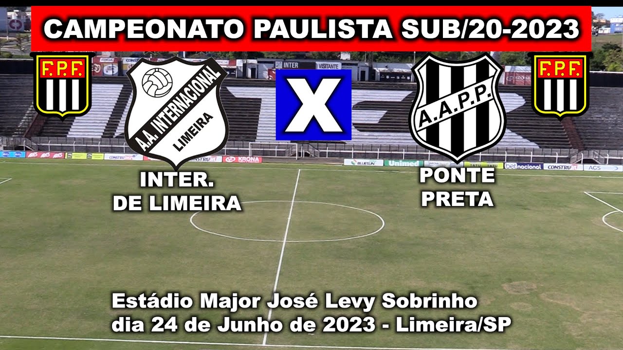 INTER DE LIMEIRA 2 X 0 PONTE PRETA - SUB/20 - 2023 - JOGO COMPLETO ...