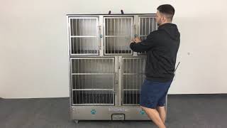 Groomer's Best Stainless Steel Cage Banks at Pet Pro Supply Co