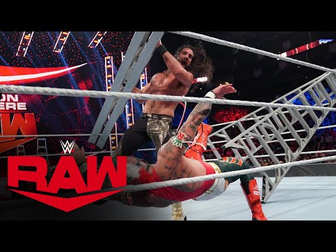 Rey Mysterio vs. Seth Rollins vs. Finn Bálor vs. Kevin Owens - Ladder Match: Raw, Oct. 25, 2021