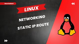 Linux Static Ip Route | Tamil | HarshaSelvi