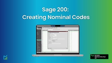 How to create Nominal Codes in Sage 200 | Sage 200 Help and Support