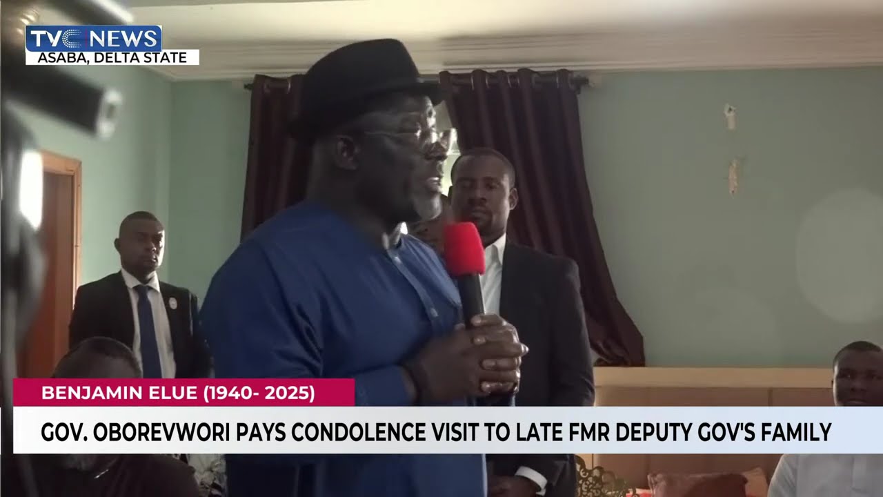 Gov Oborevwori Pays Condolence Visit To Late Former Deputy Gov's Family
