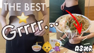 SUB) The loudest hunger sound ever? Food Baby 🍜🍜😂👍.