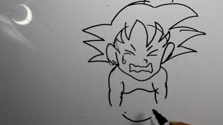 VIDEO  DE ILUSTRACION DE GOKU