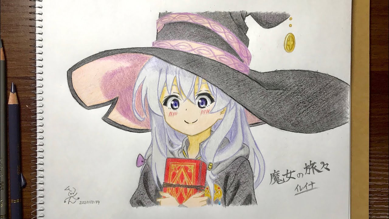 魔女の旅々 イレイナを描いてみた 模写 Youtube