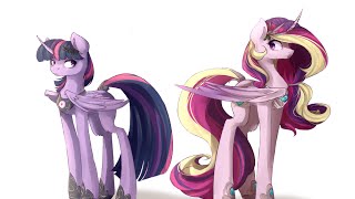 Princess Cadence and Twilight Sparkle