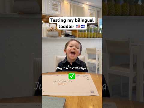 A mamá le habla en español y a papá le habla en inglés 🇺🇸🇸🇻