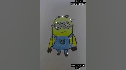 Drawing of minion👍 #mydilgoesmmmmm #artist #WorldFullOfArts #Trend #Transition #Shorts