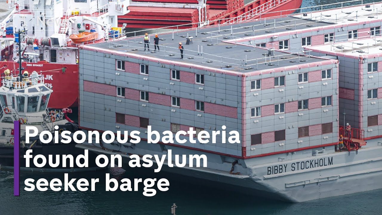 Asylum seekers moved from Bibby Stockholm barge after legionella bacteria found