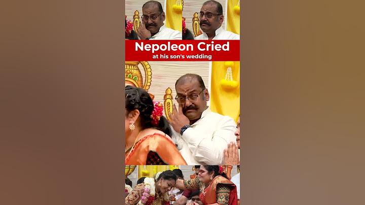 Nepoleon Cried at his Son Wedding, Dhanoosh - Akshaya #wedding #nepolean