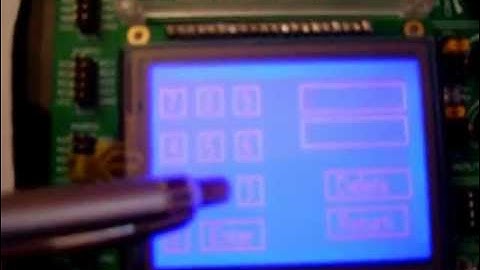 Touch screen on 128x64 graphic LCD - test